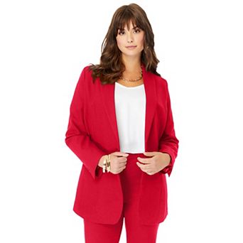 Roaman's Women's Plus Size Plus Size Bendover Blazer
