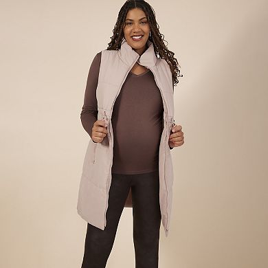 Maternity Motherhood® Long Puffer Vest