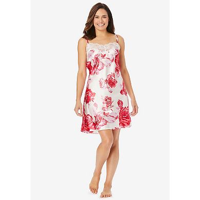 Amoureuse Plus Size The Luxe Satin Short Peignoir Set