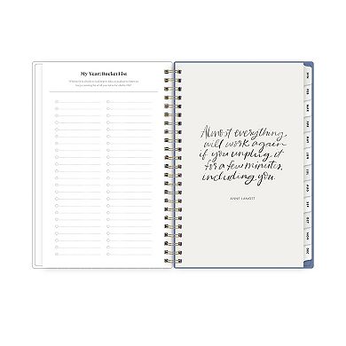 The Everygirl Senegal Blue 5" x 8" Planning Calendar