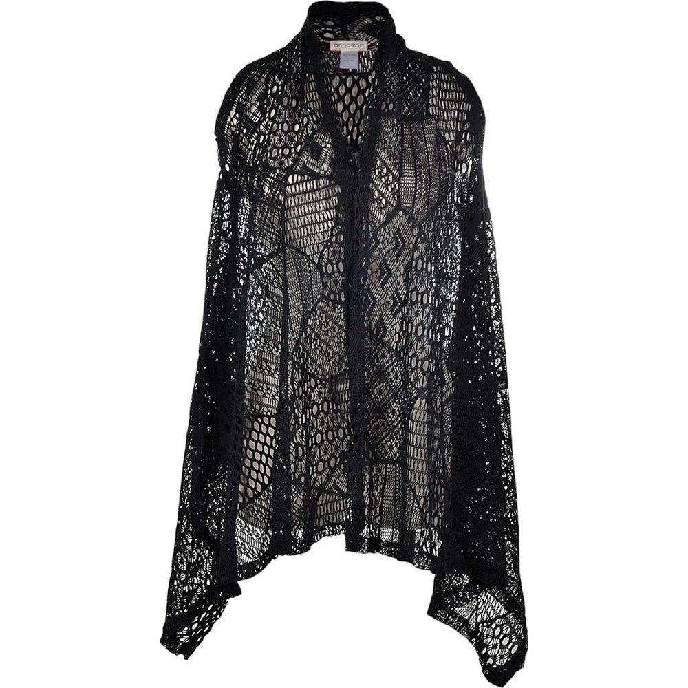 GORGLITTER Cardigan Kimono Trasparente Da Donna – Jachen Leggero Lavorato All'uncinetto Con Scollo A V, Maniche Lunghe