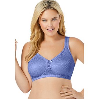 Comfort Choice Women's Plus Size Jacquard Wireless Bra