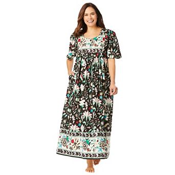 Only Necessities Plus Size Petite Bib Front Lounger