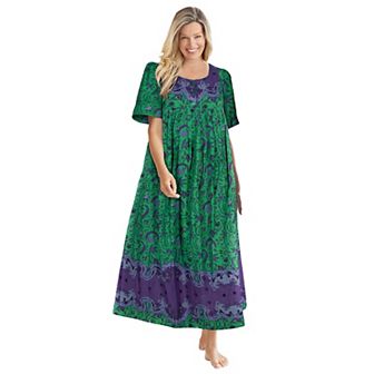 Only Necessities Plus Size Petite Bib Front Lounger