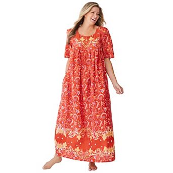 Only Necessities Plus Size Petite Bib Front Lounger