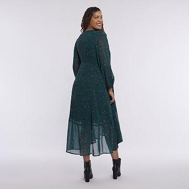 Maternity Motherhood® Woven Wrap Midi Dress