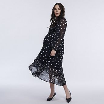 Maternity Motherhood® Woven Wrap Midi Dress