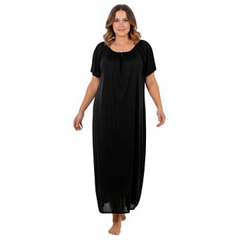Only Necessities Plus Size 2-Pack Long Silky Gown