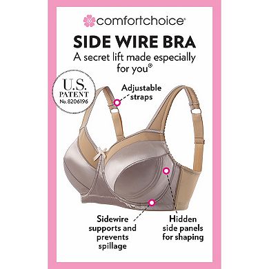 Comfort Choice Women's Plus Size Exclusive Patented Side Wire Bra
