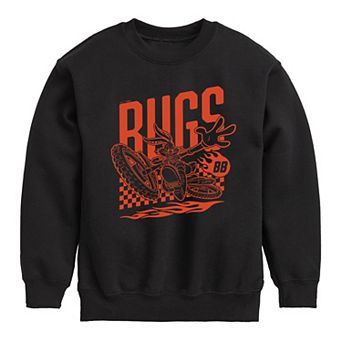 Boys 8-20 Looney Tunes Bugs Bunny Motocross Crew Fleece Sweatshirt