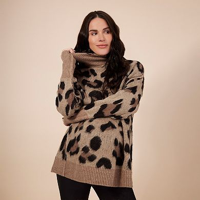 Maternity Motherhood Mock Neck Sweater