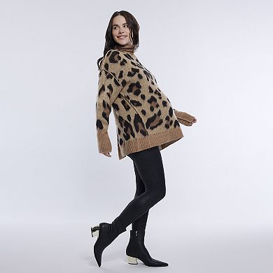 Maternity Motherhood Mock Neck Sweater