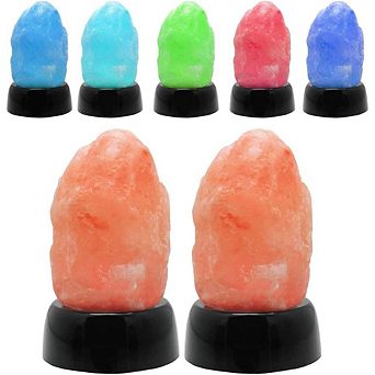 Himalayan Glow 904ac-b Himalayan Salt Lamp, Multicolor 2 Pack
