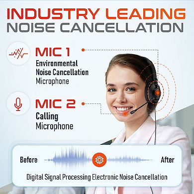 Delton 30Y MS Teams Noise Cancelling Professional USB Headset (DWH30Y)