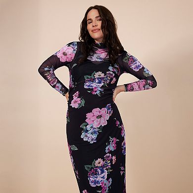 Maternity Motherhood® Turtleneck Maxi Dress