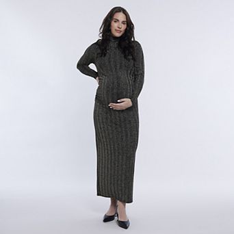 Maternity Motherhood® Turtleneck Maxi Dress