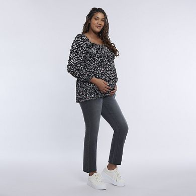 Maternity Motherhood® Smocked Babydoll Top