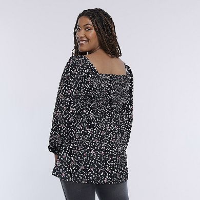 Maternity Motherhood® Smocked Babydoll Top