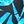 Blue Painterly Leaves