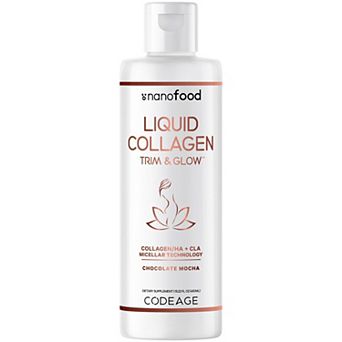 Codeage Liquid Collagen Trim & Glow Supplement Chocolate 15.22 fl oz