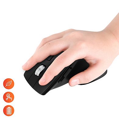 Delton S18 Wireless Mouse, 2.4g Ergonomic Mouse, 5 Noiseless Buttons (DMS18-WB)