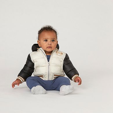 Newborn Baby Huggies Babywear® Organic Long Sleeve Bodysuits 2-Pack