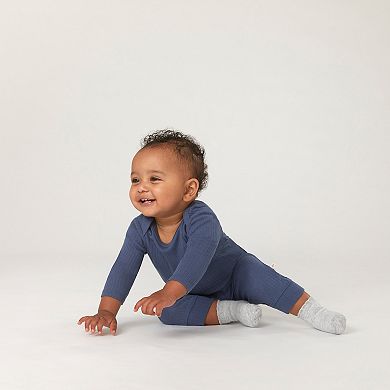 Newborn Baby Huggies Babywear® Organic Long Sleeve Bodysuits 2-Pack