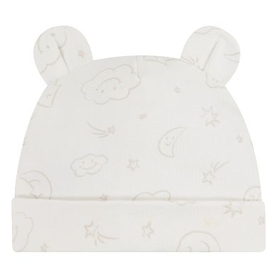 Newborn Baby Huggies Babywear® Organic Take Me Home T-shirt Pants & Beanie 3-Piece Set