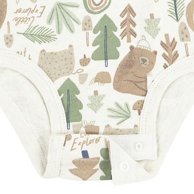 Newborn Baby Huggies Babywear® Organic Short Sleeve Bodysuits 3-Pack