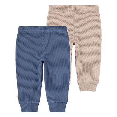 Newborn Baby Huggies Babywear® Organic Ribbed Pants 2-Pack