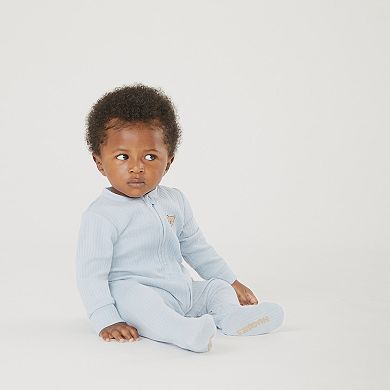 Newborn Baby Boys Huggies Babywear® Organic Sleep & Play 2-Way Zip Coveralls
