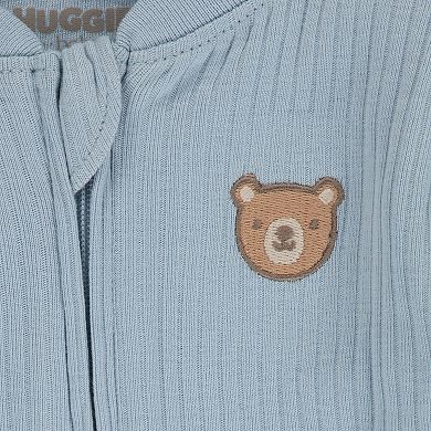 Newborn Baby Boys Huggies Babywear® Organic Sleep & Play 2-Way Zip Coveralls