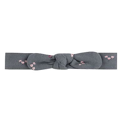 Newborn Baby Girls Huggies Babywear® Organic Floral Bodysuit Pants & Headband 3-Piece Set
