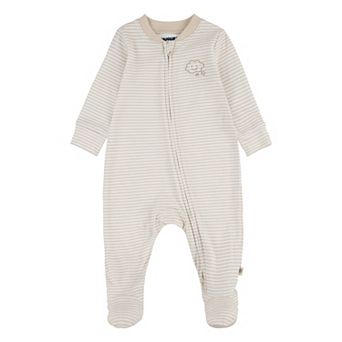Newborn Baby Huggies Babywear® Organic Sleep & Play 2-Way Zip Coveralls