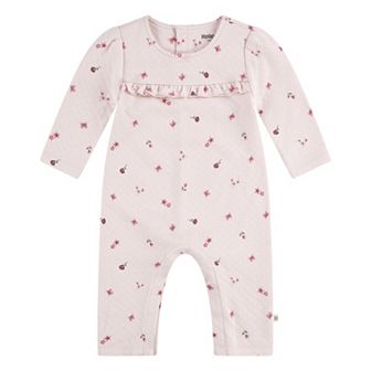Newborn Baby Girls Huggies Babywear® Organic Quilted Coveralls