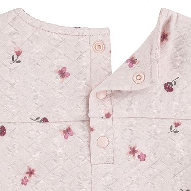 Newborn Baby Girls Huggies Babywear® Organic Quilted Coveralls