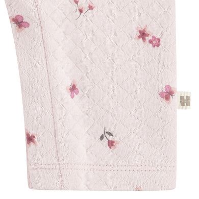 Newborn Baby Girls Huggies Babywear® Organic Quilted Coveralls