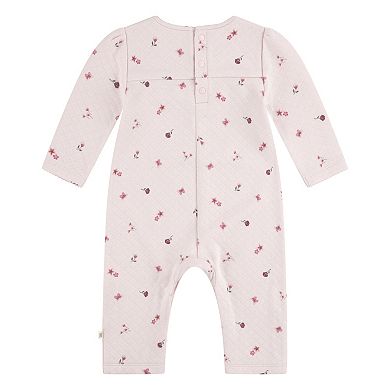 Newborn Baby Girls Huggies Babywear® Organic Quilted Coveralls