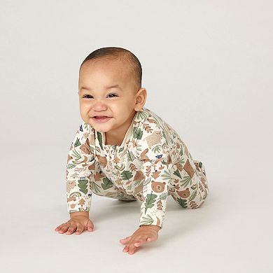 Newborn Baby Boys Huggies Babywear® Organic Sleep & Play 2-Way Zip Coveralls