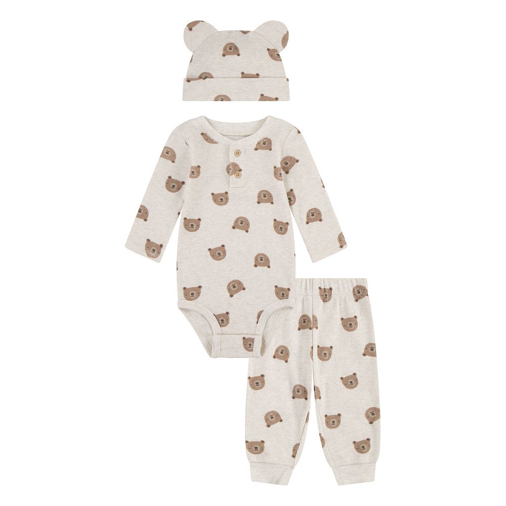 Baby Bow Tie Bear Sweatshirt and Pants Set