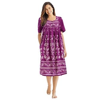 Only Necessities Plus Size Mixed Print Short Lounger