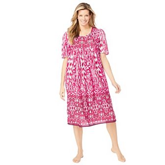 Only Necessities Plus Size Mixed Print Short Lounger