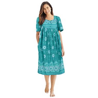 Only Necessities Plus Size Mixed Print Short Lounger