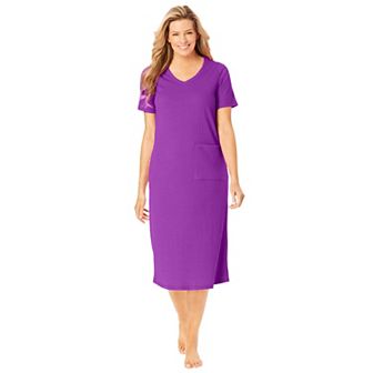 Only Necessities Plus Size Ribbed Sleepshirt