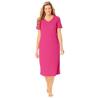 Only Necessities Plus Size Ribbed Sleepshirt