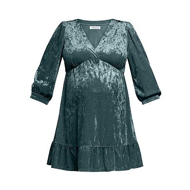 Maternity Motherhood® Ruffle Hem Babydoll Dress