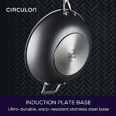 Circulon A1 Series with ScratchDefense Nonstick Induction Stir Fry Pan, Graphite
