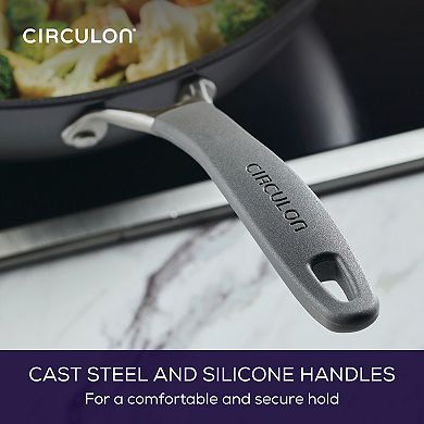 Circulon A1 Series with ScratchDefense Nonstick Induction Stir Fry Pan, Graphite