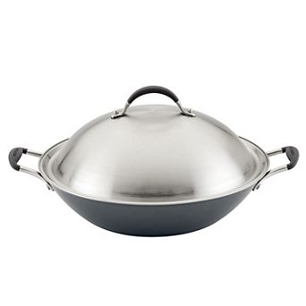 Circulon A1 Series ScratchDefense Nonstick Induction Wok with Lid, Graphite