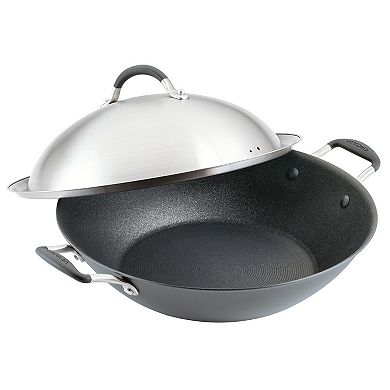 Circulon A1 Series ScratchDefense Nonstick Induction Wok with Lid, Graphite